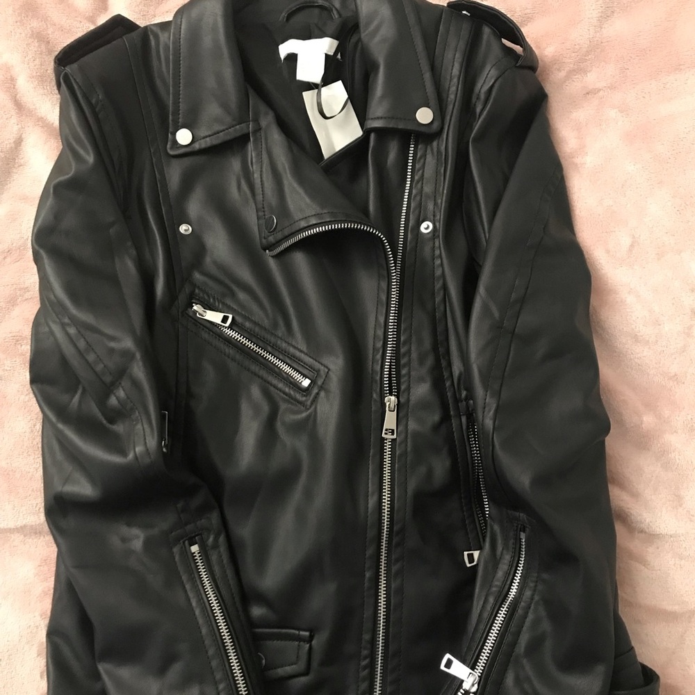Faux leather jacket